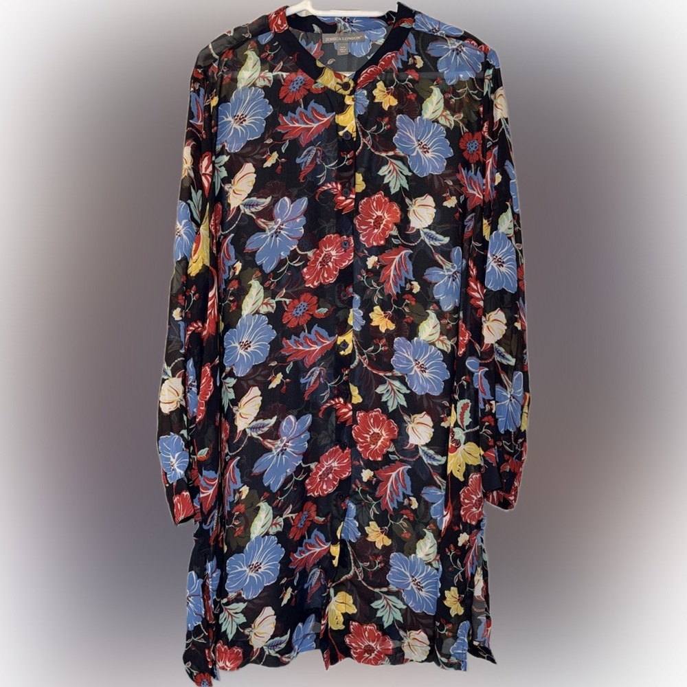 Jessica London Multicolor Floral Blouse